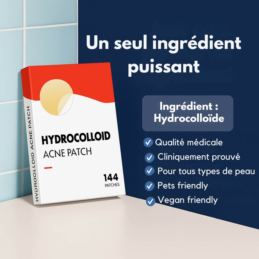 Patchs anti-boutons invisibles – 144 patchs anti-acné professionnels