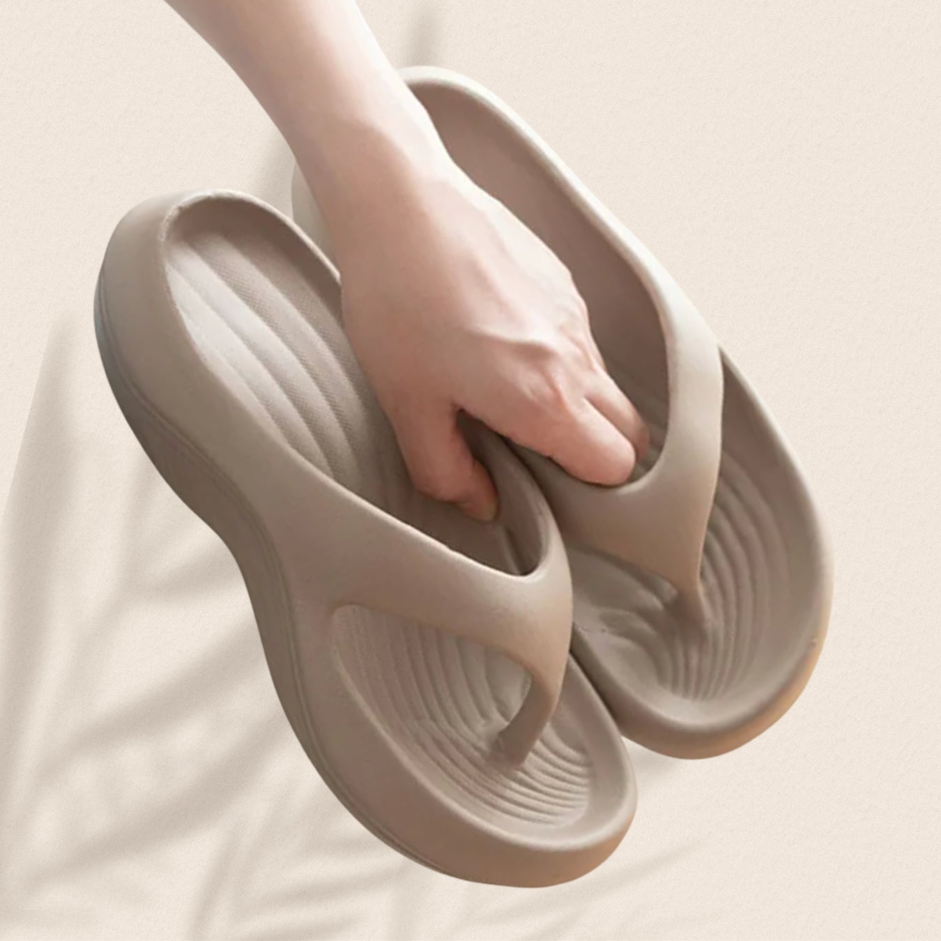 Tongues orthopédiques : Plate-forme antidérapante - Semelle épaisse - Ultra légères