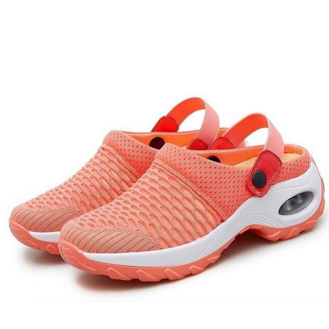 Chaussures à semelle compensée avec maintient du talon, sandales orthopédiques pour diabétiques / antidérapantes décontractée